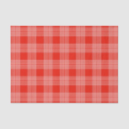 Bright Red Plaid Pattern 薄葉紙 (正面)