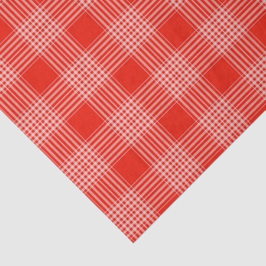 Bright Red Plaid Pattern 薄葉紙 (詳細)