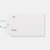 Bright Red Poinsettias ギフトタグ (裏面横)