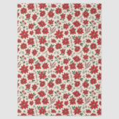 Bright Red Poinsettias 薄葉紙 (正面)
