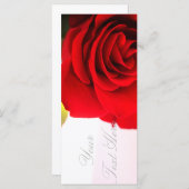 Bright Red Roseテキストフラットカードを追加 (正面/裏面)