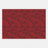 Bright Red Roses ラッピングペーパーシート (正面3)