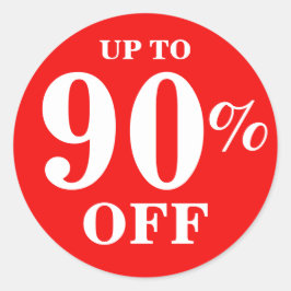 Bright Red Up To 90% Off Sale Businessスタンプ ラウンドシール