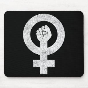 Bright Reist Fist Feminist – 女性の平等とL マウスパッド