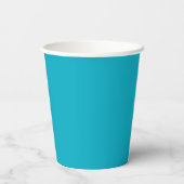 Bright Rich Sky Blue Paper Cups 紙コップ (裏面)