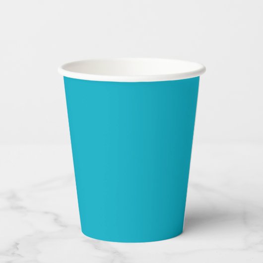 Bright Rich Sky Blue Paper Cups 紙コップ (裏面)