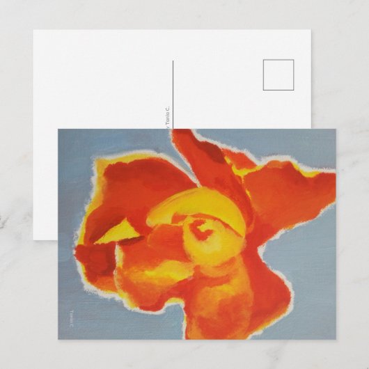 Bright Rose Sympathy Card ポストカード (正面/裏面)