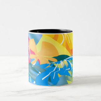 Bright Routes: A Mug Celebrating Urban Navigation ツートーンマグカップ