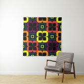 Bright seamless pattern with colorful flowers on a タペストリー (インサイチュ(横))