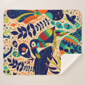 Bright seamless pattern. Yellow floral background. シェルパブランケット (正面(横))