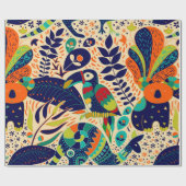 Bright seamless pattern. Yellow floral background. ラッピングペーパー (フラット)