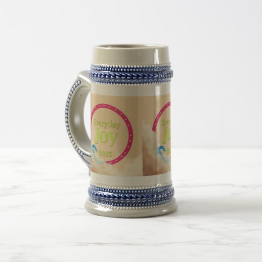 Bright Snapshot Glow ビールジョッキ (正面左)