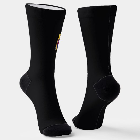 Bright Socks ダークカーボン ロゴ入り ソックス (傾斜あり)