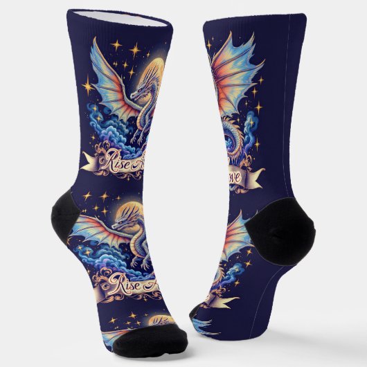 Bright Socks ドラゴン昇天 0044072 ソックス (傾斜あり)