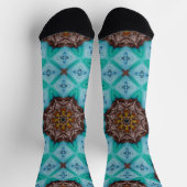 Bright Socks フラクタル シームレス パターン 0041976 ソックス (上部)