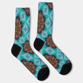 Bright Socks フラクタル シームレス パターン 0041976 ソックス (右)