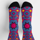 Bright Socks フラクタル シームレス パターン 0041979 ソックス (上部)