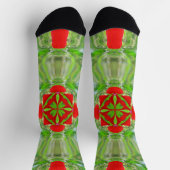 Bright Socks フラクタル シームレス パターン 0042002 ソックス (上部)