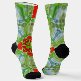 Bright Socks フラクタル シームレス パターン 0042002 ソックス