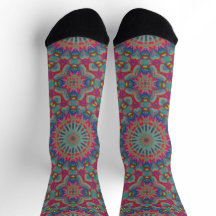 Bright Socks フラクタル シームレス パターン 0042003