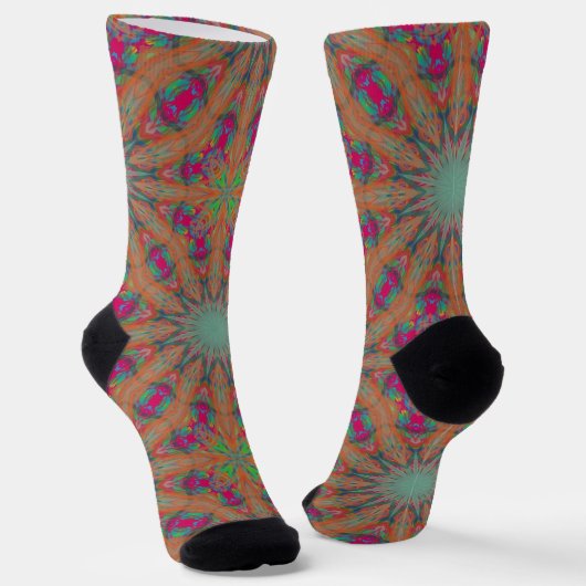 Bright Socks フラクタル シームレス パターン 0042005 ソックス (傾斜あり)