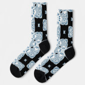 Bright Socks フラクタル シームレス パターン 0042008 ソックス (左)