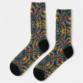 Bright Socks フラクタル シームレス パターン 0042016 ソックス (左)