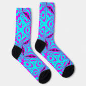 Bright Socks フラクタル シームレス パターン 0042019 ソックス (右)