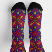 Bright Socks フラクタル シームレス パターン 0042020 ソックス (上部)