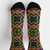Bright Socks フラクタル シームレス パターン 0042021 ソックス (上部)
