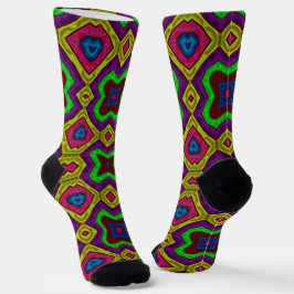 Bright Socks フラクタル シームレス パターン 0042021 ソックス