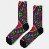 Bright Socks フラクタル シームレス パターン 0042022 ソックス (左)