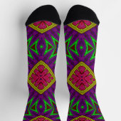 Bright Socks フラクタル シームレス パターン 0042022 ソックス (上部)