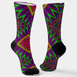 Bright Socks フラクタル シームレス パターン 0042022 ソックス