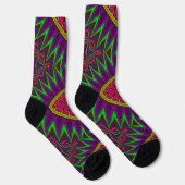 Bright Socks フラクタル シームレス パターン 0042022 ソックス (右)