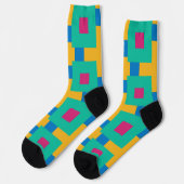 Bright Socks フラクタル シームレス パターン 0042025 ソックス (左)