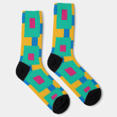Bright Socks フラクタル シームレス パターン 0042025 ソックス (右)