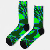 Bright Socks フラクタル シームレス パターン 0042029 ソックス (左)