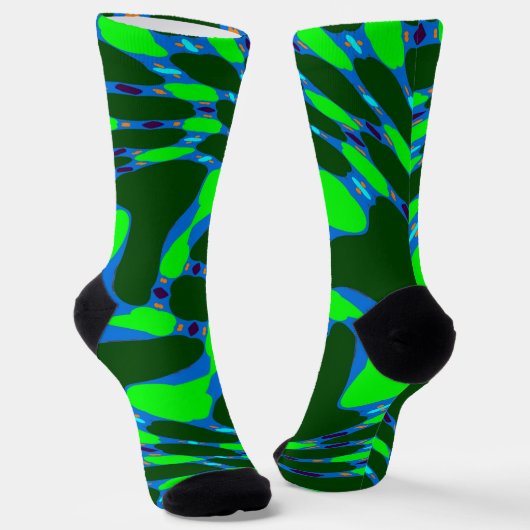 Bright Socks フラクタル シームレス パターン 0042029 ソックス (傾斜あり)
