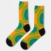 Bright Socks フラクタル シームレス パターン 0042067 ソックス (左)