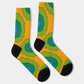 Bright Socks フラクタル シームレス パターン 0042067 ソックス (右)