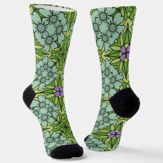 Bright Socks フラクタル シームレス パターン 0042102 ソックス (傾斜あり)