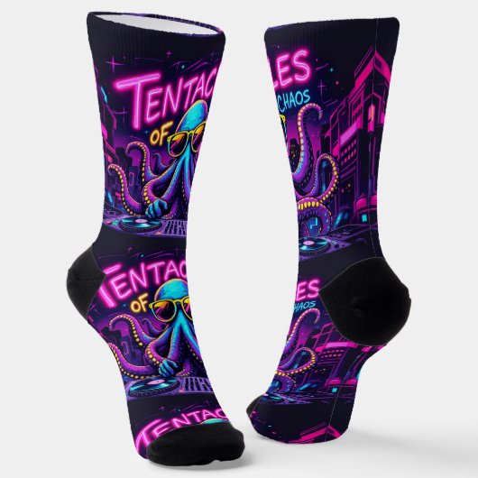 Bright Socks ユニセックス カオスの触角 0040762 ソックス (傾斜あり)