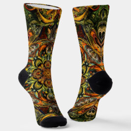 Bright Socks 凝ったシームレスパターン 0039289 ソックス