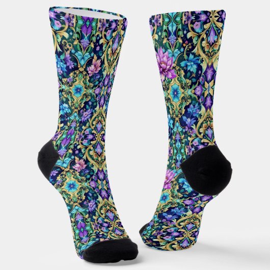 Bright Socks 凝ったシームレスパターン 0039351 ソックス (傾斜あり)