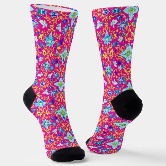 Bright Socks 凝ったシームレスパターン 0039365 ソックス (傾斜あり)