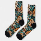 Bright Socks 壮大なシームレス パターン 0039397 ソックス (左)