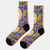 Bright Socks 特殊なシームレス柄 0039416 ソックス (左)