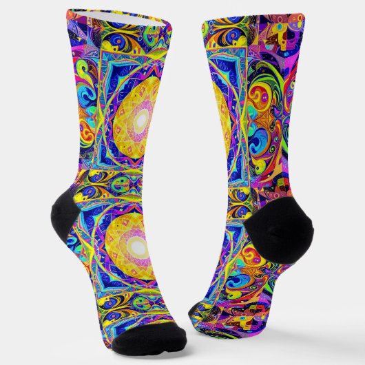 Bright Socks 特殊なシームレス柄 0039416 ソックス (傾斜あり)