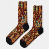 Bright Socks 特殊なシームレス柄 0047413 ソックス (左)